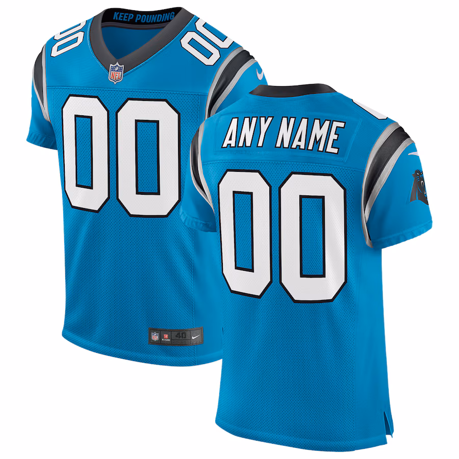 Men's Carolina Panthers Nike Blue Classic Elite Custom Jersey