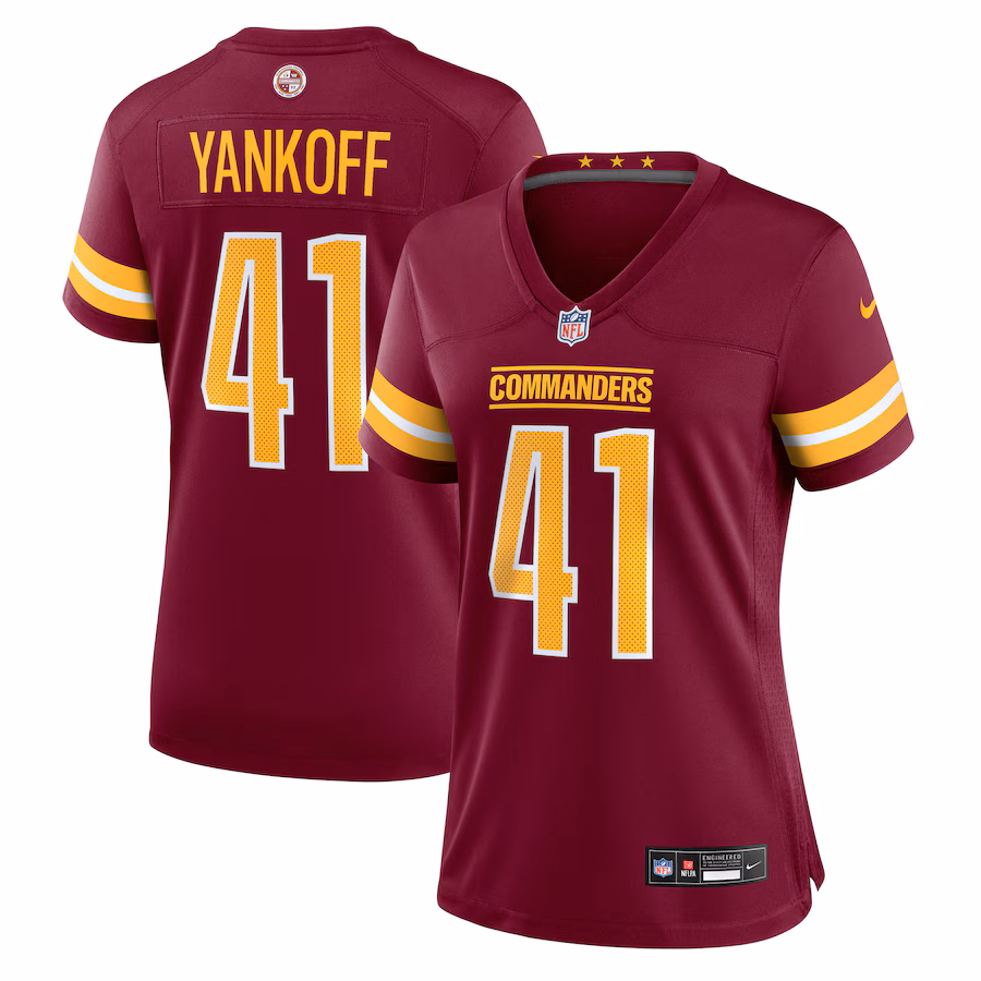 Women's Washington Commanders Colson Yankoff Nike Burgundy Game Jersey