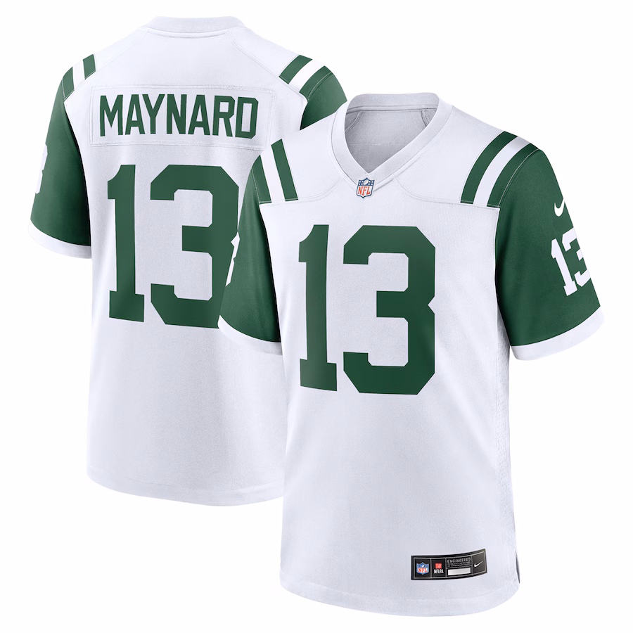 Men's New York Jets Don Maynard Nike White Retired Player Alternate Game Jersey