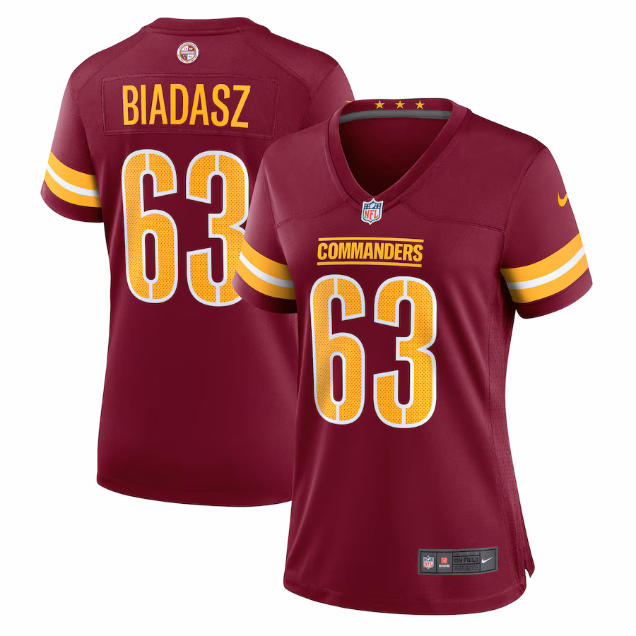 Women's Washington Commanders Tyler Biadasz Nike  Burgundy Game Jersey