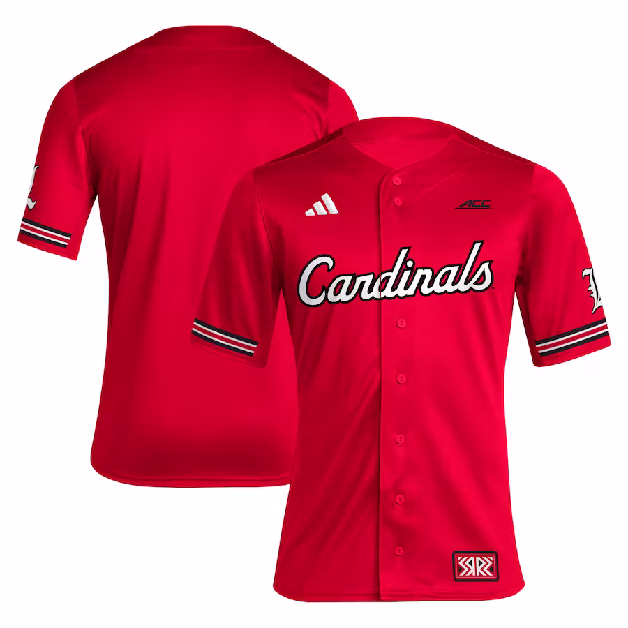 Louisville Cardinals adidas Reverse Retro Replica Baseball Jersey - Red