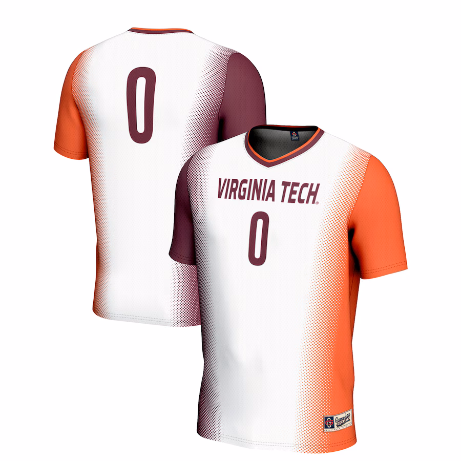 Youth GameDay Greats White #0 Virginia Tech Hokies  Lightweight Women's Soccer Jersey