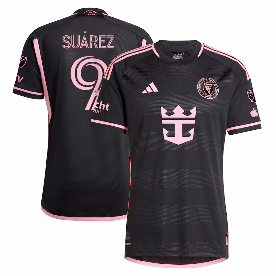 Men's Inter Miami CF Luis Suárez adidas Black 2024 La Noche Authentic Player Jersey