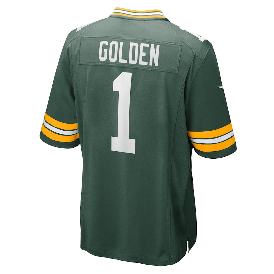 Men's Green Bay Packers Matthew Golden Nike Green 2025 NFL Draft First Round Pick  Game Jersey