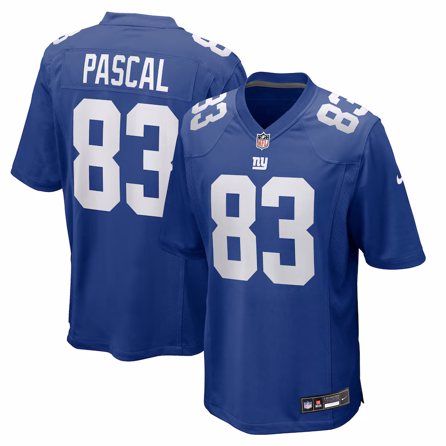 Men's New York Giants Zach Pascal Nike Royal Team Game Jersey