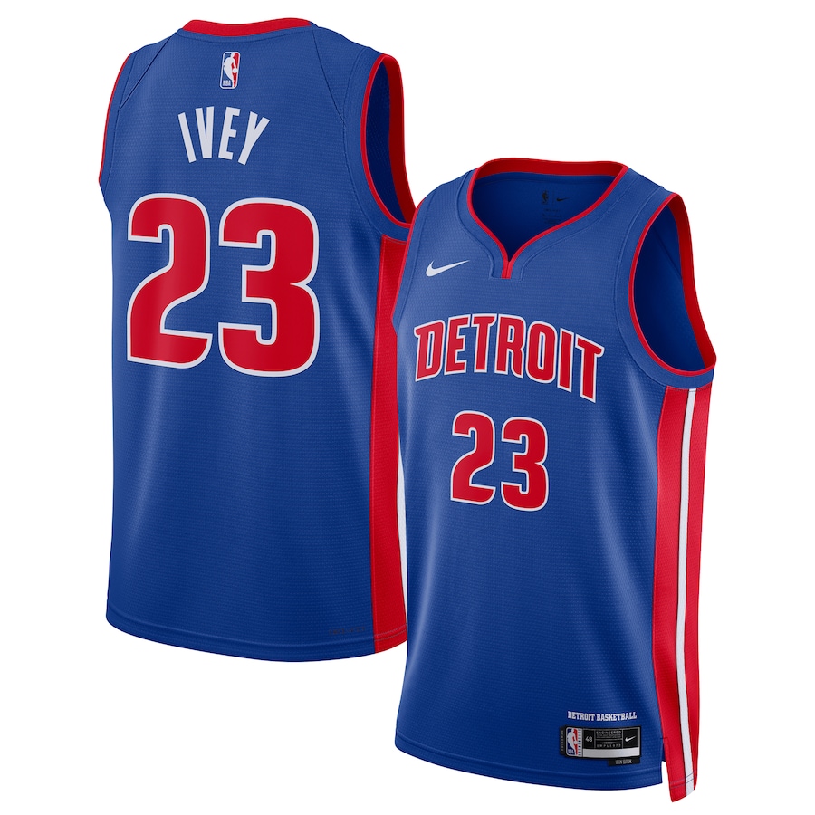 Unisex Detroit Pistons Jaden Ivey Nike Blue 2022 NBA Draft First Round Pick Swingman Jersey - Icon Edition