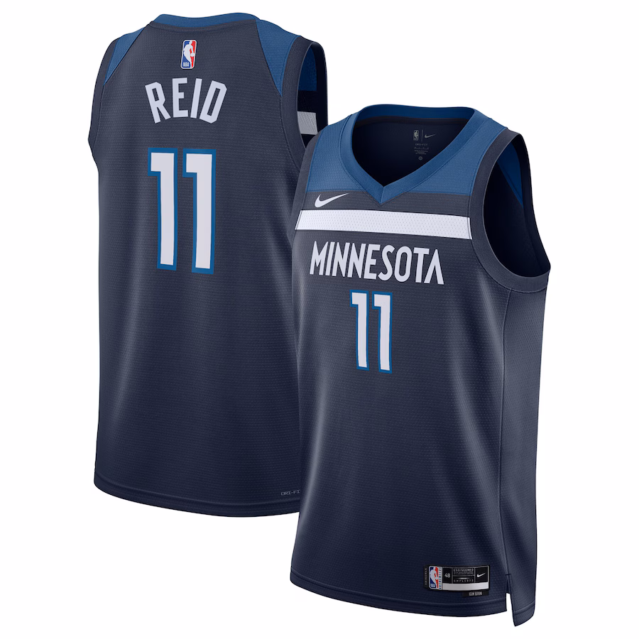 Unisex Minnesota Timberwolves Naz Reid Nike Navy Swingman Jersey - Icon Edition