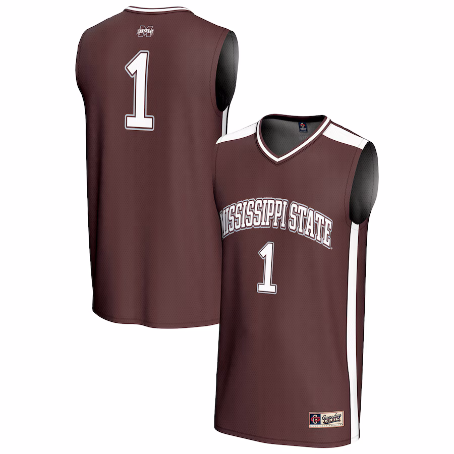 Youth GameDay Greats #1 Maroon Mississippi State Bulldogs Lightweight Collegiate Basketball Fashion Jersey