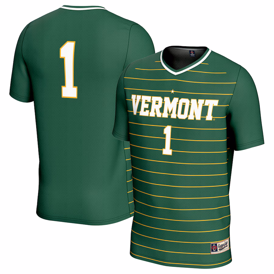 Youth GameDay Greats #1 Green Vermont Catamounts 2024 NCAA Men's Soccer National Champions One-Star Lightweight Fashion Jersey