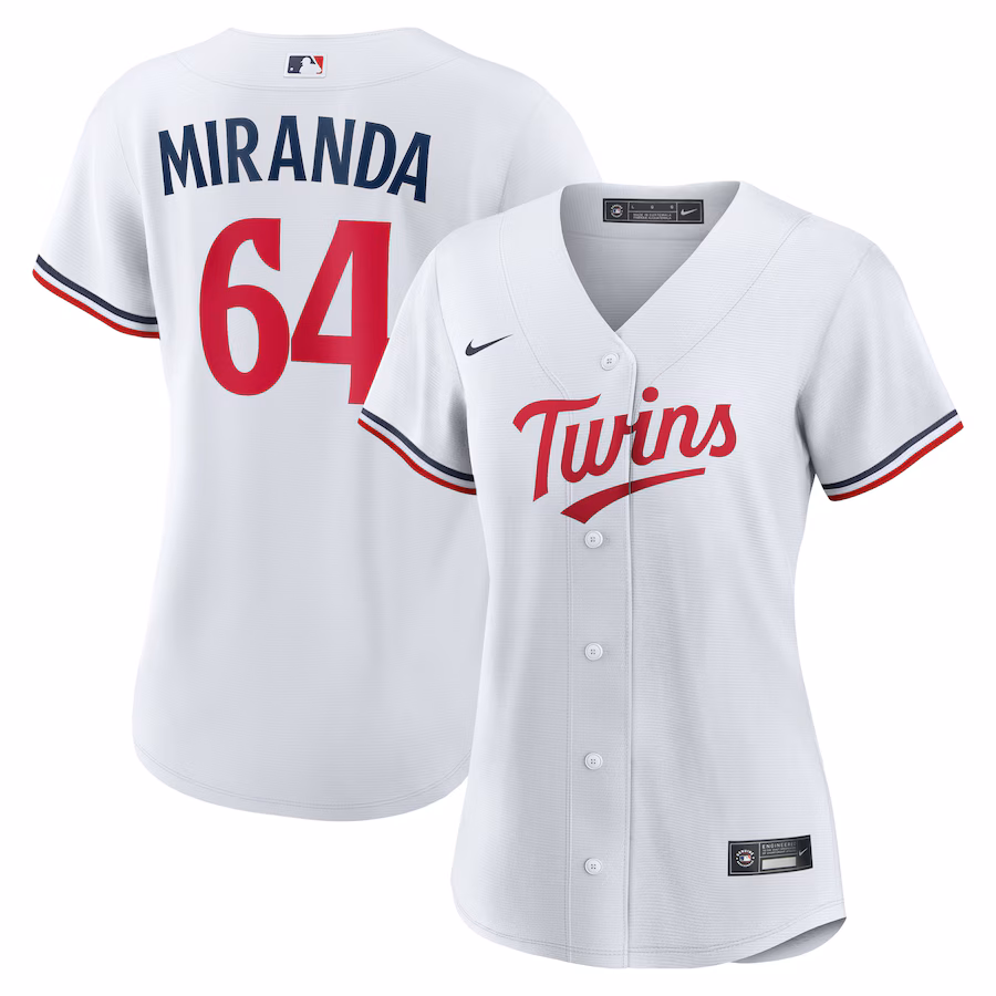 Women's Minnesota Twins Jose Miranda Nike White Home Replica Jersey