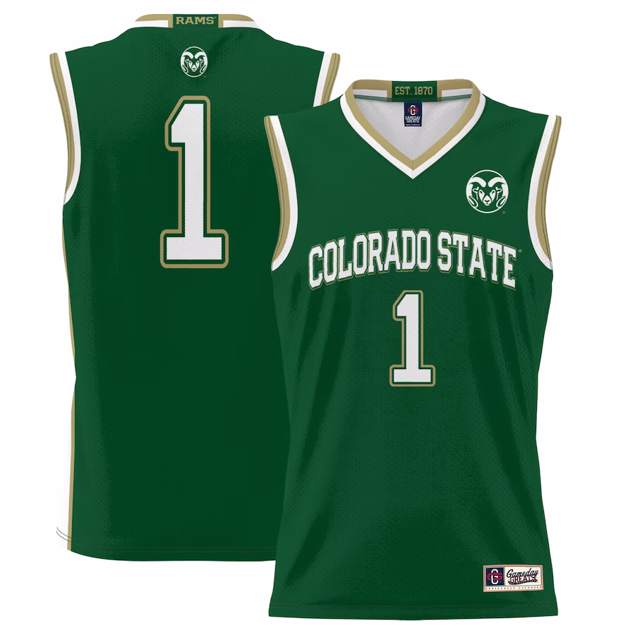 #1 Colorado State Rams GameDay Greats Youth Lightweight Basketball Jersey - Green
