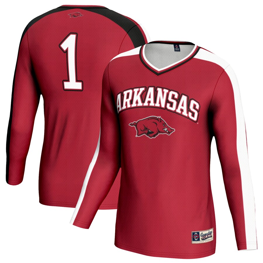 Youth GameDay Greats Cardinal Arkansas Razorbacks Women's Volleyball Lightweight Fashion Jersey