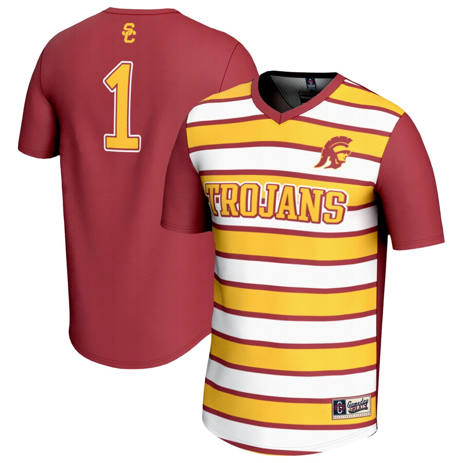 Youth GameDay Greats #1 Cardinal USC Trojans Lightweight Soccer Fashion Jersey