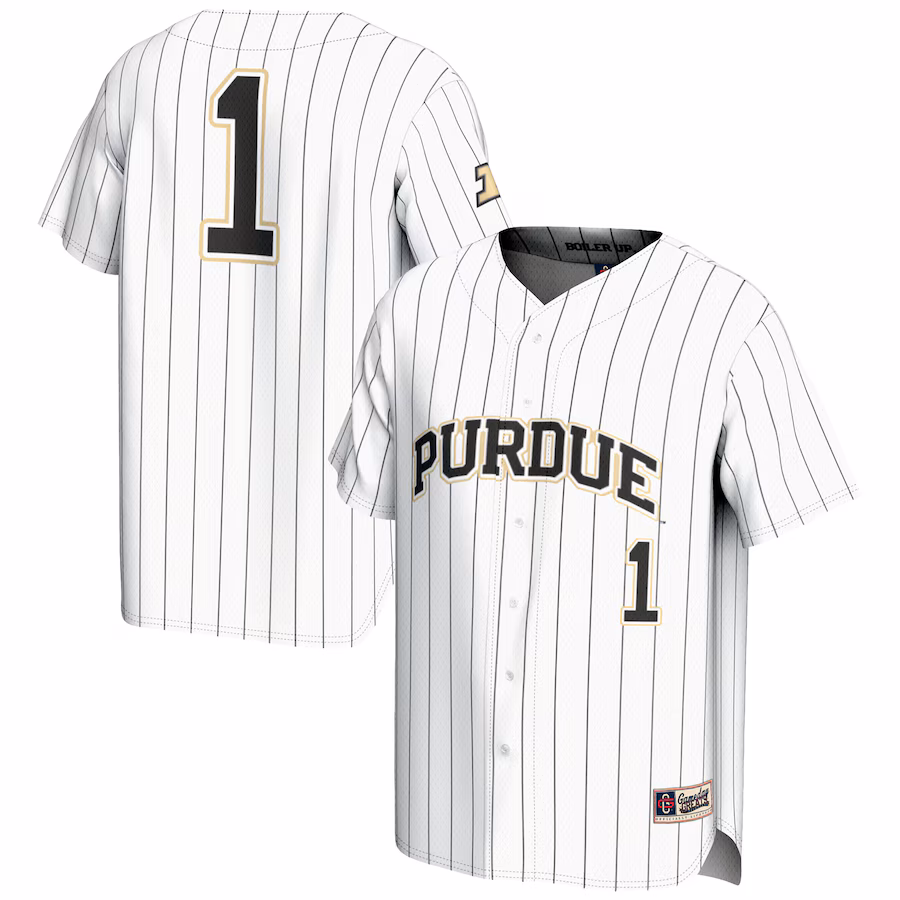 Youth GameDay Greats #1 White Purdue Boilermakers Lightweight Baseball Jersey