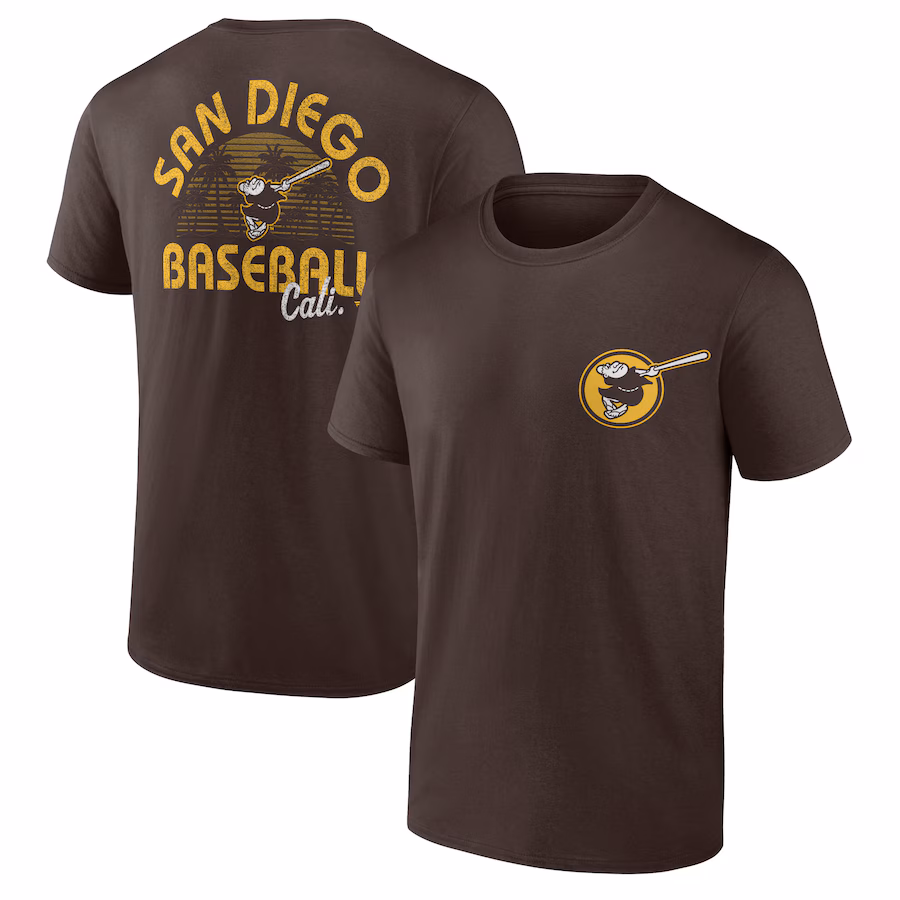 Men's San Diego Padres Brown Bring It T-Shirt
