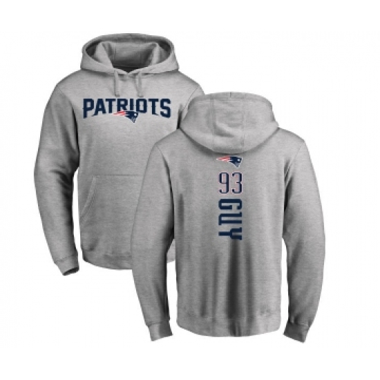 Football New England Patriots #93 Lawrence Guy Ash Backer Pullover HoodieFootball New England Patriots #93 Lawrence Guy Ash Backer Pullover Hoodie