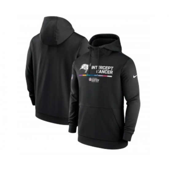 Men's Tampa Bay Buccaneers 2022 Black Crucial Catch Therma Performance Pullover Hoodie