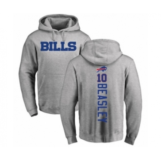 Football Buffalo Bills #10 Cole Beasley Ash Backer Pullover Hoodie