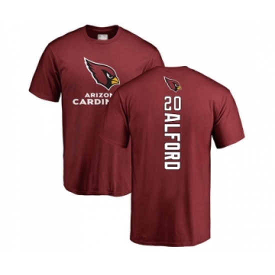 Football Arizona Cardinals #20 Robert Alford Maroon Backer T-Shirt