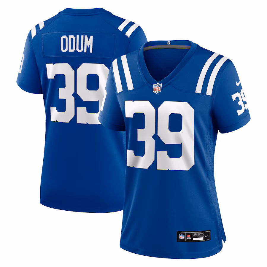 Women's Indianapolis Colts George Odum Nike Royal Team Game Jersey