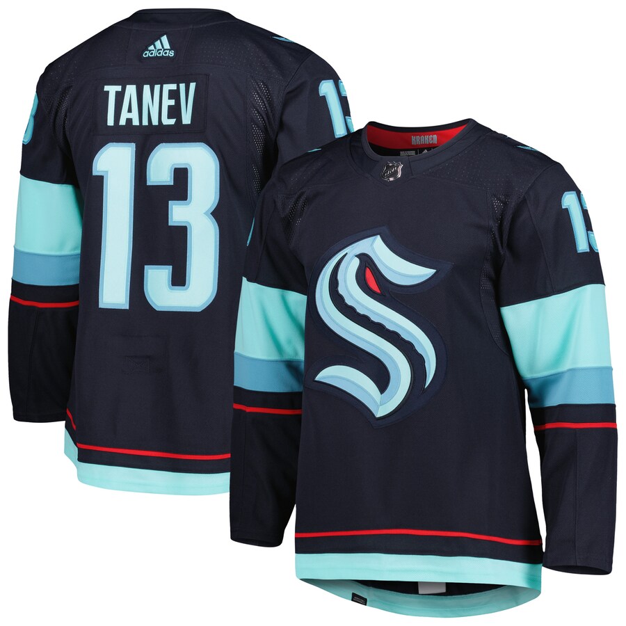 Men's Seattle Kraken Brandon Tanev adidas Navy Home Primegreen Authentic Pro Player Jersey - Ujersey