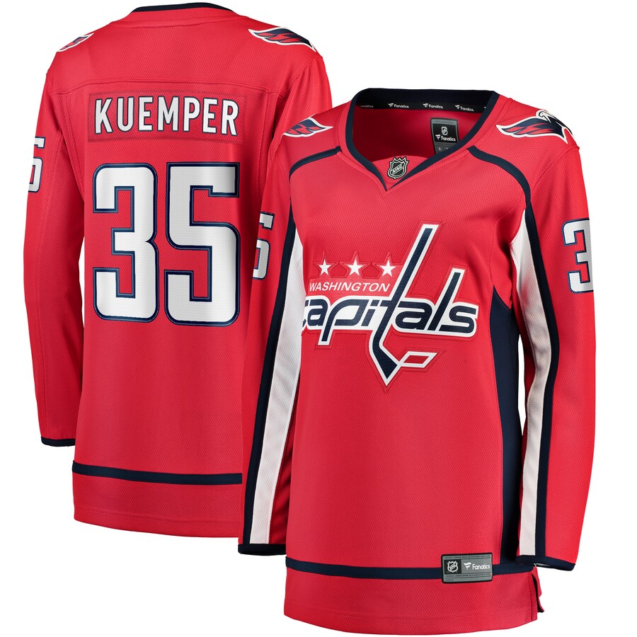 Women's Washington Capitals Darcy Kuemper Fanatics Branded Red Home Breakaway Player Jersey - Ujersey