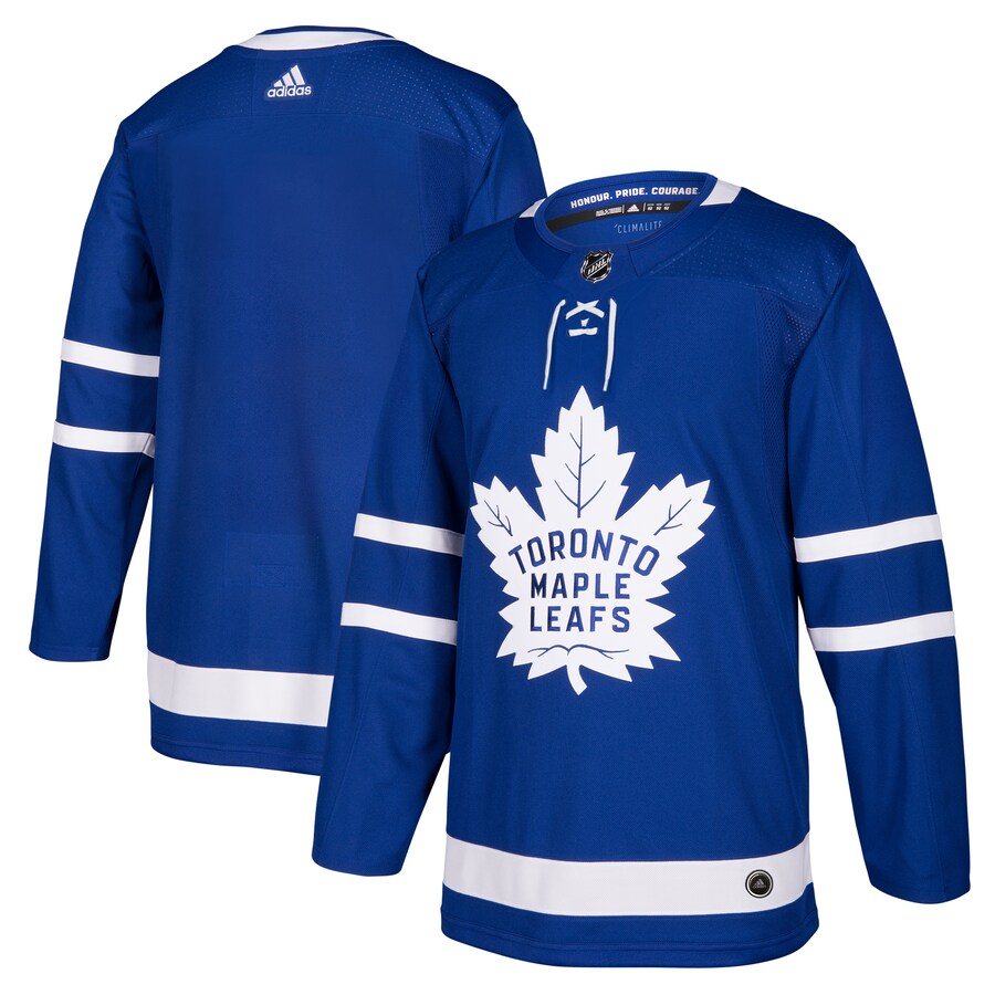Men's Toronto Maple Leafs adidas Blue Home Authentic Blank Jersey - Ujersey