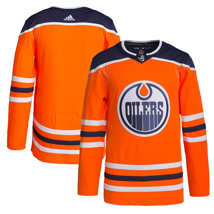 Men's Edmonton Oilers adidas Orange Home Authentic Pro Jersey - Ujersey