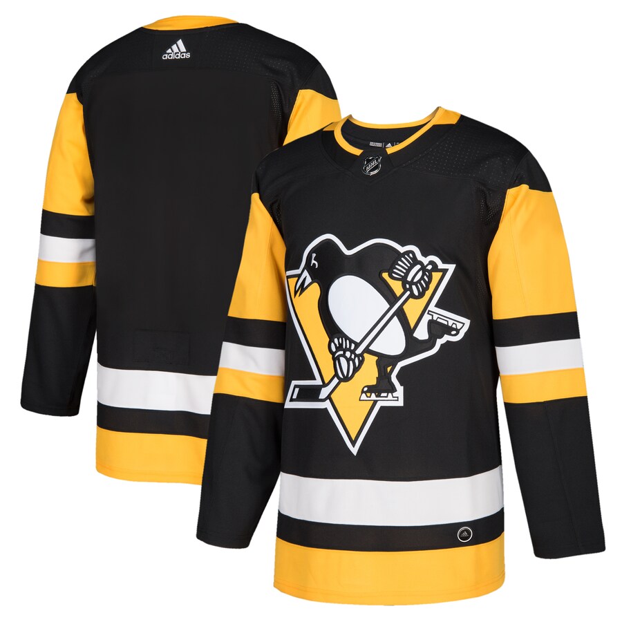 Men's Pittsburgh Penguins adidas Black Home Authentic Blank Jersey - Ujersey