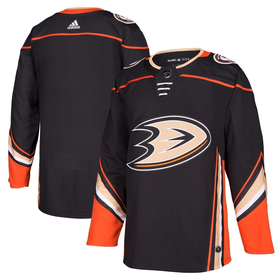 Men's Anaheim Ducks adidas Black Home Authentic Blank Jersey - Ujersey