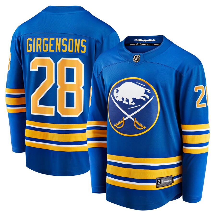 Men's Buffalo Sabres Zemgus Girgensons Fanatics Branded Royal Home Breakaway Player Jersey - Ujersey