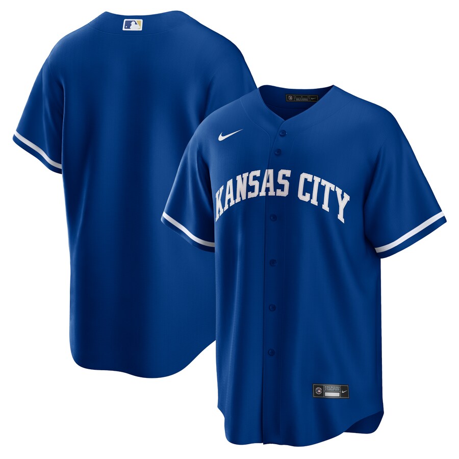 Men's Kansas City Royals Nike Royal Alternate Replica Team Jersey - Ujersey