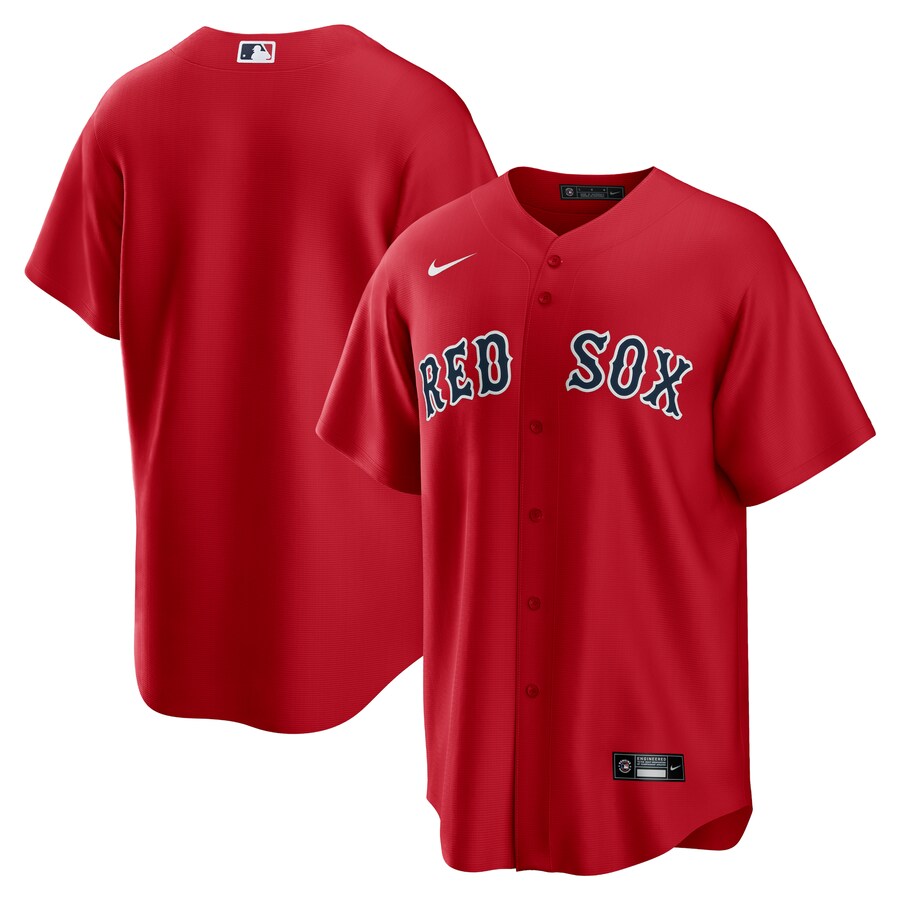 Men's Boston Red Sox Nike Red Alternate Replica Team Jersey - Ujersey