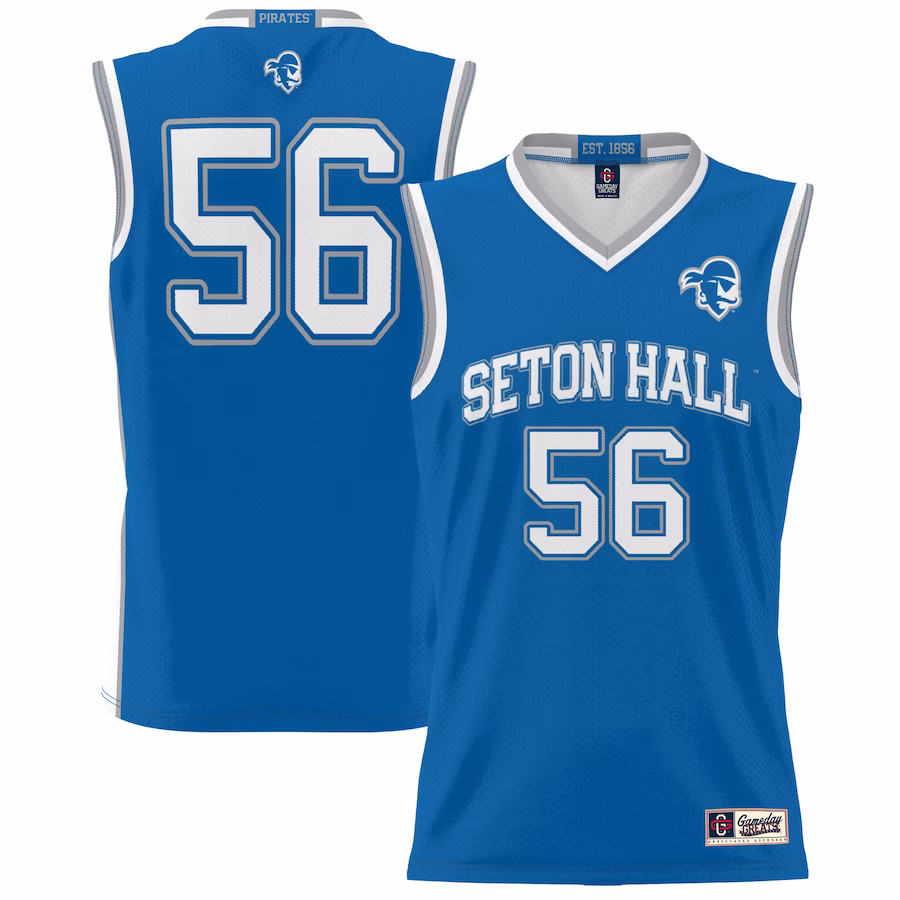 #56 Seton Hall Pirates GameDay Greats Unisex Lightweight Basketball Jersey - Blue - Ujersey