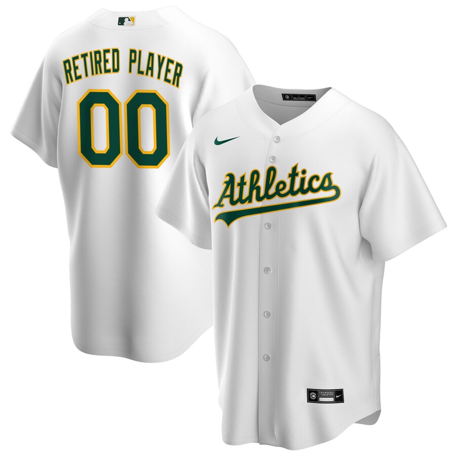 Men's Oakland Athletics Nike White Home Pick-A-Player Retired Roster Replica Jersey - Ujersey