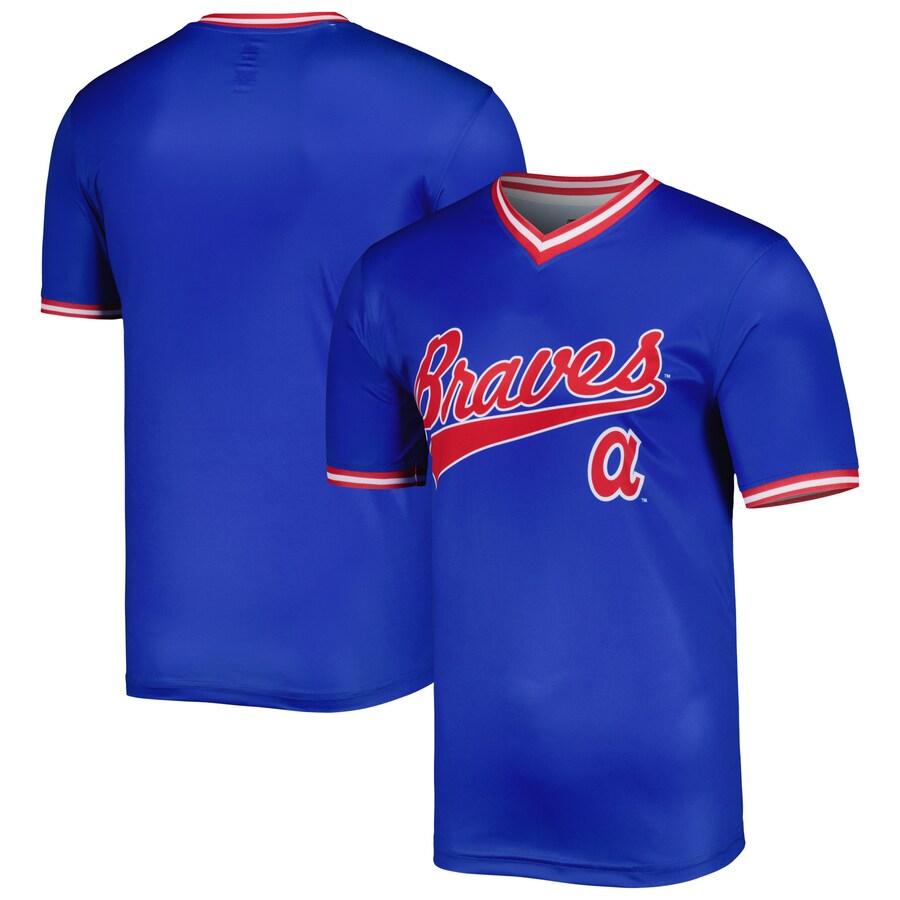 Men's Atlanta Braves Stitches Royal Cooperstown Collection Team Jersey - Ujersey