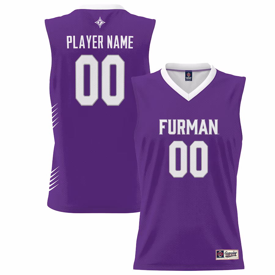 Furman Paladins GameDay Greats Unisex NIL Pick-A-Player Lightweight Men's Basketball Jersey - Purple - Ujersey