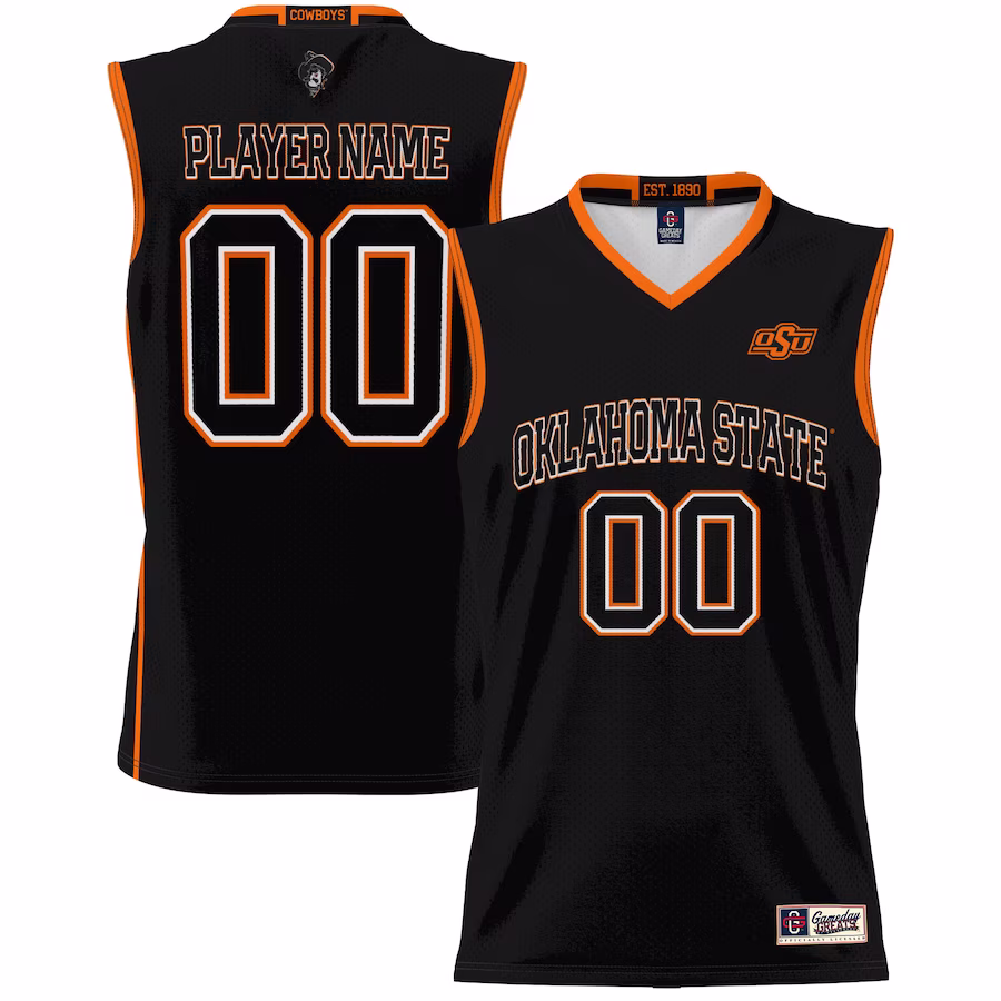 Oklahoma State Cowboys GameDay Greats Youth NIL Pick-A-Player Lightweight Basketball Jersey - Black - Ujersey