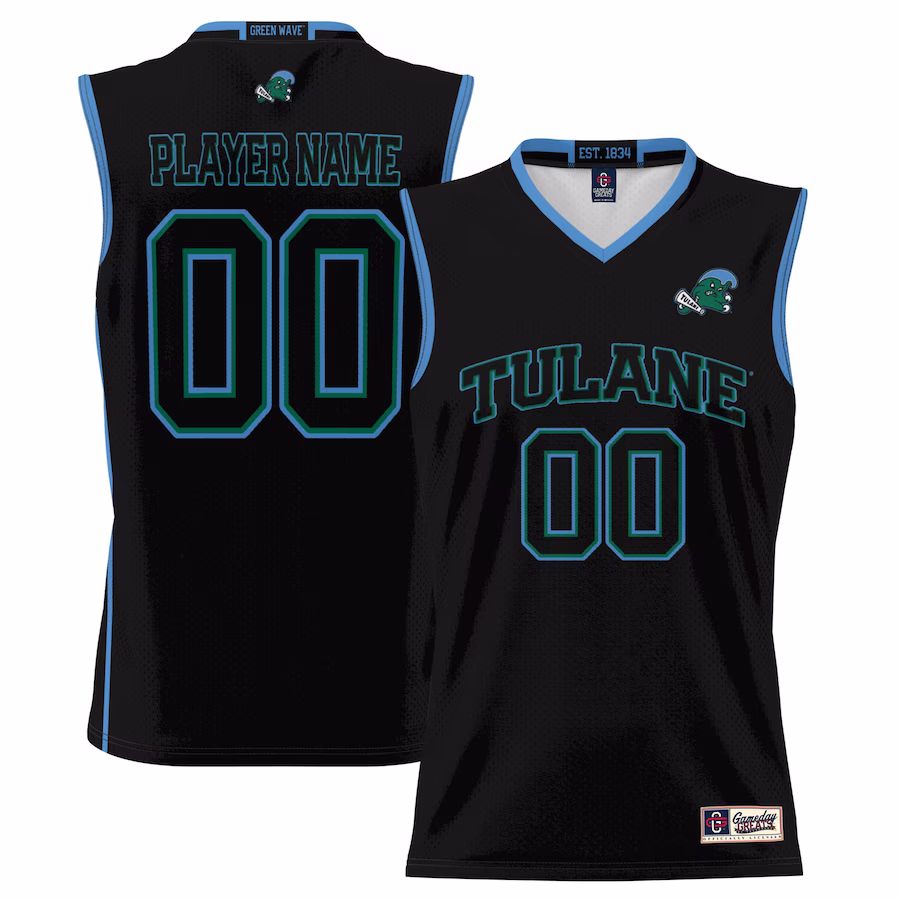 Tulane Green Wave GameDay Greats Youth NIL Pick-A-Player Lightweight Basketball Jersey - Black - Ujersey