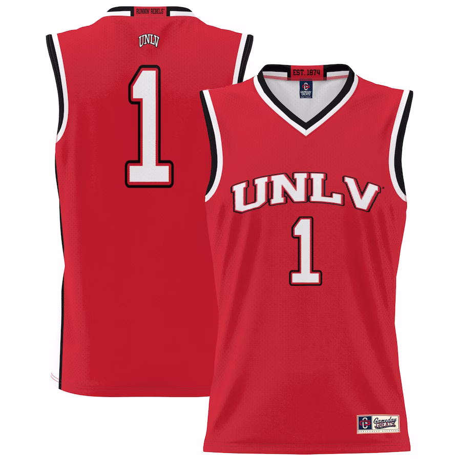 #1 UNLV Rebels GameDay Greats Youth Lightweight Basketball Jersey - Scarlet - Ujersey