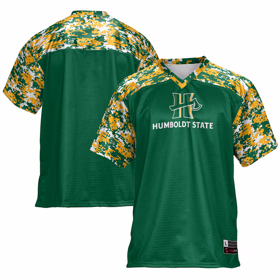Humboldt State Jacks GameDay Greats Football Jersey - Green - Ujersey