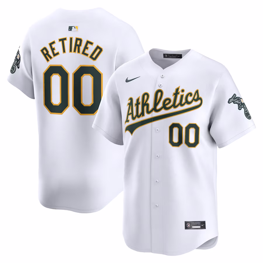 Men's Oakland Athletics Nike White Home Limited Pick-A-Player Retired Roster Jersey - Ujersey