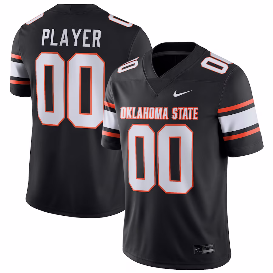 Oklahoma State Cowboys Nike  Alternate NIL Pick-A-Player Game Jersey – Black - Ujersey