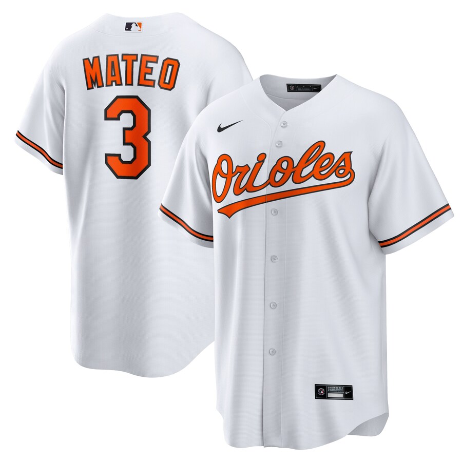 Men's Baltimore Orioles Jorge Mateo Nike White Replica Player Jersey - Ujersey