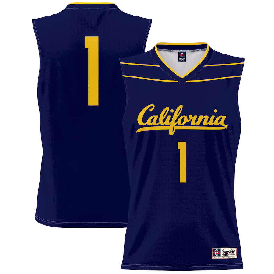 #1 Cal Bears GameDay Greats Lightweight Basketball Fashion Jersey - Navy - Ujersey