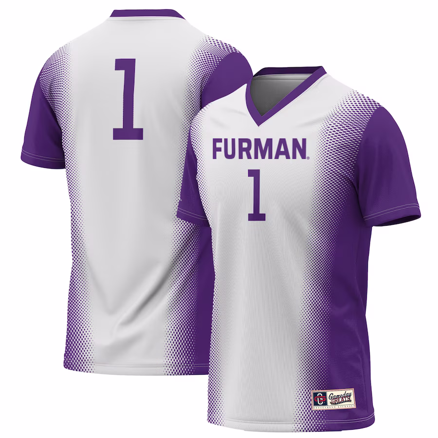 #1 Furman Paladins GameDay Greats Unisex Lightweight Soccer Jersey - White - Ujersey