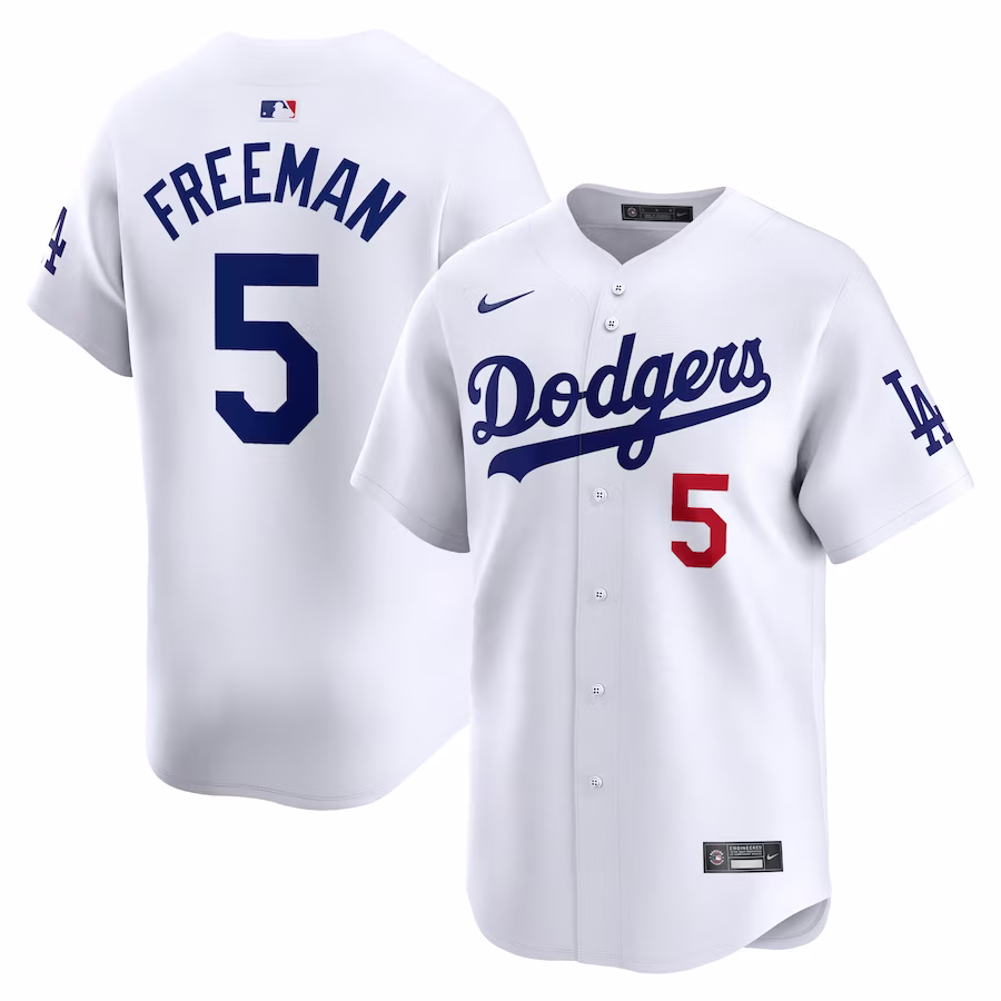 Men's Los Angeles Dodgers Freddie Freeman Nike White Home Limited Player Jersey - Ujersey