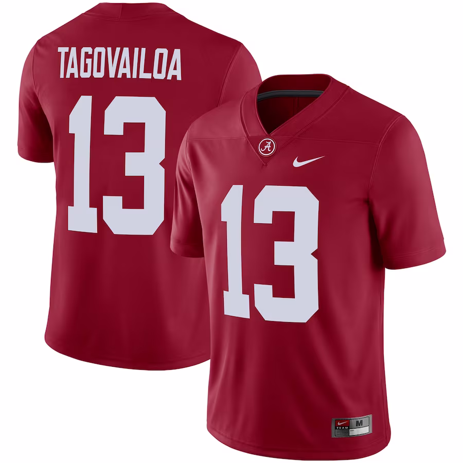 Tua Tagovailoa Alabama Crimson Tide Nike Alumni Player Jersey - Crimson - Ujersey