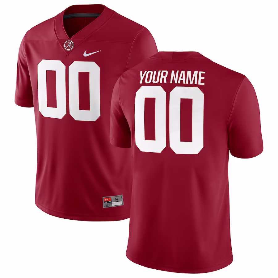 Alabama Crimson Tide Nike Football Custom Game Jersey - Crimson - Ujersey