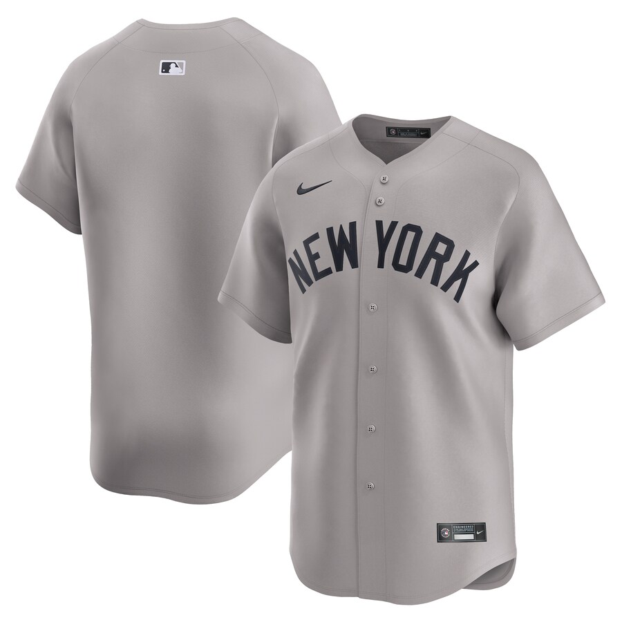 Men's New York Yankees  Nike Gray Away Limited Jersey - Ujersey